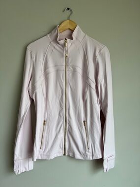 Lululemon Blissful Pink Define Jacket Nulu Size 12 NWOT Pink/Gold